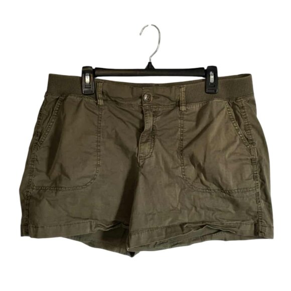 EUC Sonoma Olive Green Shorts with stretchy waist band - Picture 1 of 4